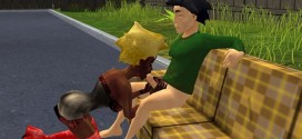 Getting a blowjob in BoneTown