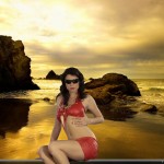 Hot girl in sunglasses