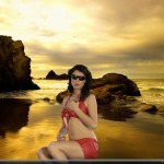 Hot girl in sunglasses
