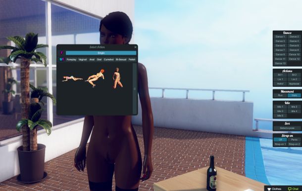 3DXChat game update new pose selector