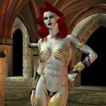 Sexy Redhead 3D girl